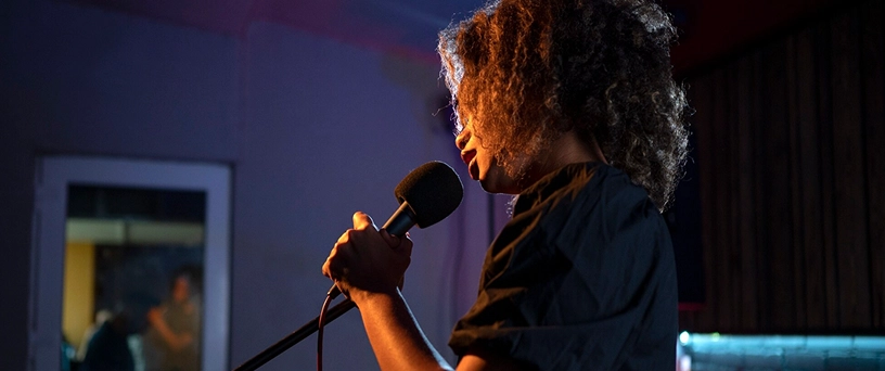 Black Girl singing