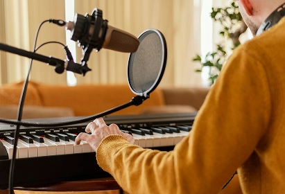 playing piano