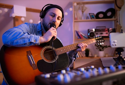 Guy singing